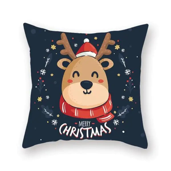 Super Soft Plush Christmas Digital Print Sofa Pillowcase
